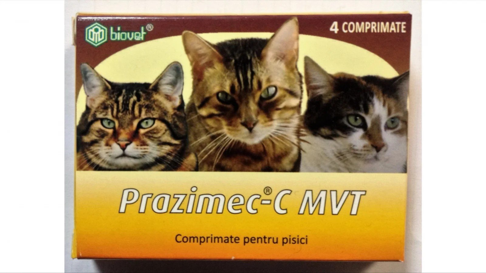 Antiparazitar intern extern pisica, Prazimec C, 4 comprimate