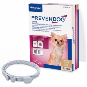 Zgarda antiparazitara pentru caini Prevendog (0-5 kg), 35 cm x 2 bucati