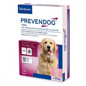 Zgarda antiparazitara pentru caini Prevendog (25 kg+), 75 cm x 2 bucati
