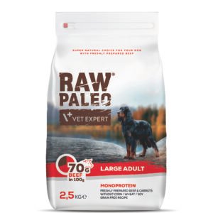 Raw Paleo Adult, Rase Mari, cu Vita, 2.5 kg