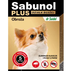 Zgarda antiparazitara pentru caini Sabunol Plus (2-10 kg), 35 cm