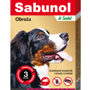 Zgarda antiparazitara pentru caini Sabunol Dog GPI (10-25 kg), 50 cm