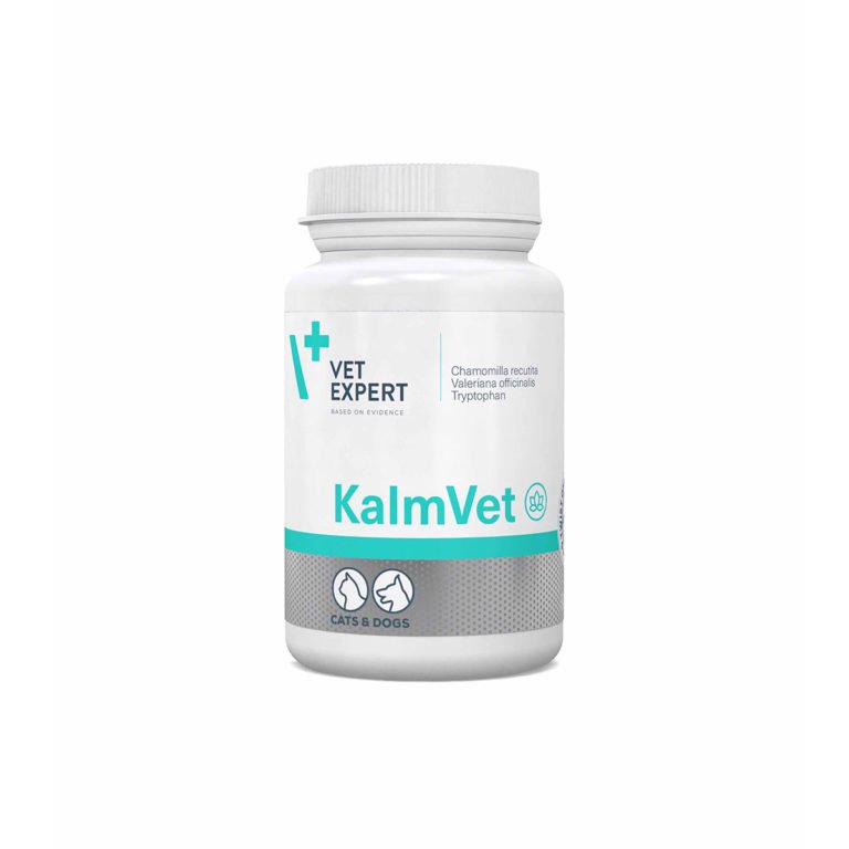 Supliment pentru calmarea stresului si anxietatii la animale de companie Vet Expert KalmVet Twist-Off, 60 capsule