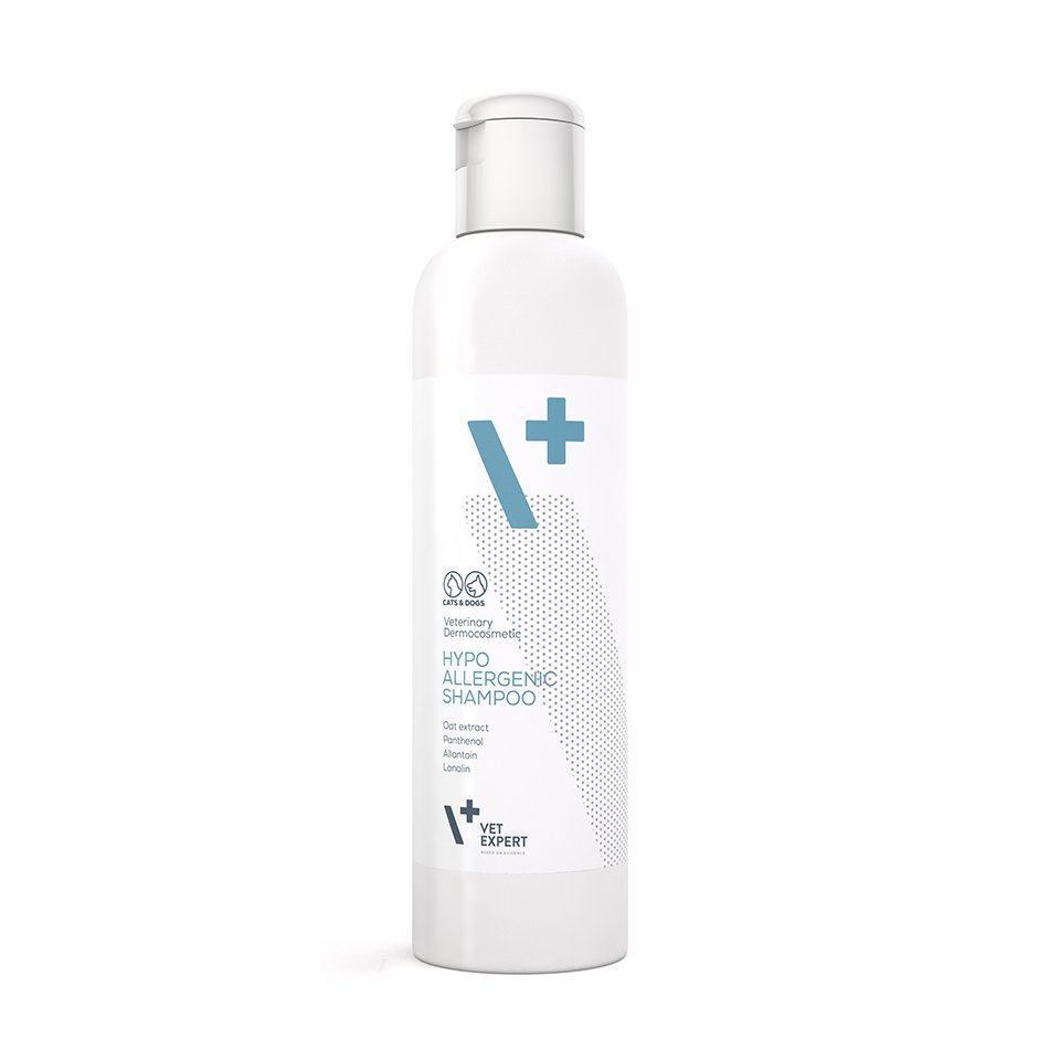Sampon dermatocosmetic pentru animale cu piele sensibila Vet Expert Hypoalergenic, 250 ml