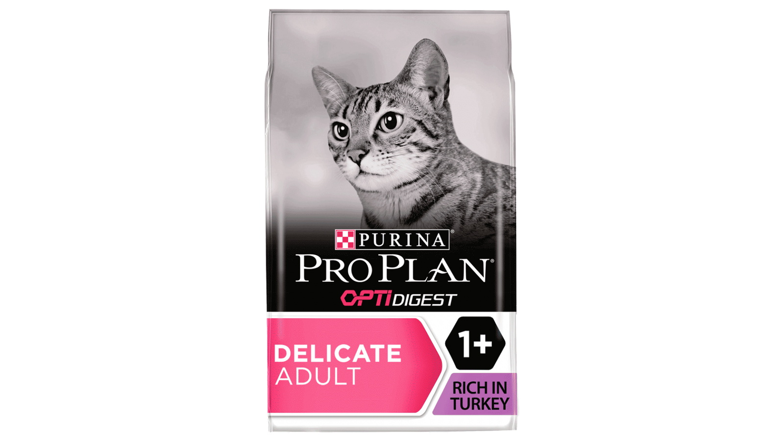 Purina Pro Plan Delicate, curcan, hrana uscata pentru pisici adulte cu digestie sensibila, 10 kg