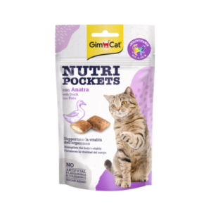Recompense pentru pisici Gimcat Nutri Pockets cu rata 60 g