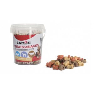 Recompense pentru caini Camon Snackbox Mini Bones 500 gr