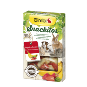 Recompense Gimbi pentru rozătoare cu Căpşuni şi Banane 60 g