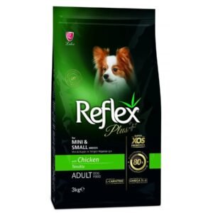 Reflex Plus, hrana uscata pentru caini adulti de talie mica, cu pui, 3 kg