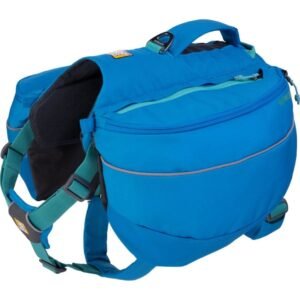 Rucsac caini Approach Ruffwear, albastru, cu ham integrat, elemente reflectorizante, marime M