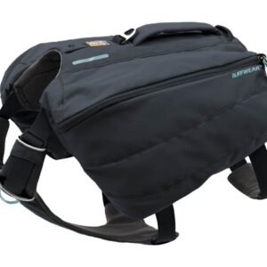 Rucsac caini Front Range Day Pack Ruffwear, gri, cu 5 puncte de ajustare, elemente reflectorizante, L-XL
