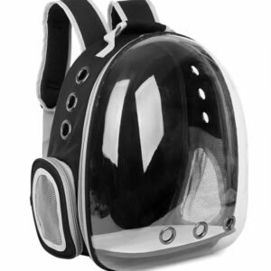 Rucsac Pentru Transport Pisici, Negru, Transparent