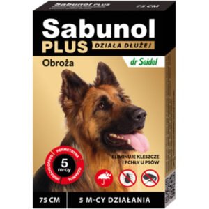 Zgarda antiparazitara pentru caini Sabunol Plus (25-50 kg), 75 cm