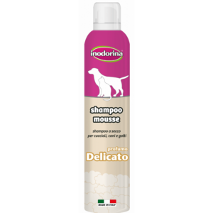 Sampon spalare uscata Delicato Inodorina, pentru caini si pisici, 300 ml