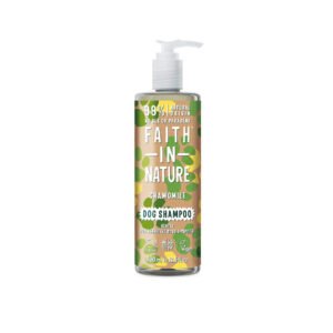Sampon Vegan Pentru Caini cu Piele Sensibila, cu Musetel, Faith In Nature 400 Ml