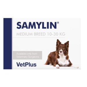 Samylin Medium Breed, supliment pentru câini de talie medie: 30 tablete, cu SAMe și Silibin