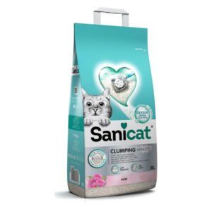 Sanicat Clumping White Rose Nisip pentru pisici 8 L / 6,8 kg