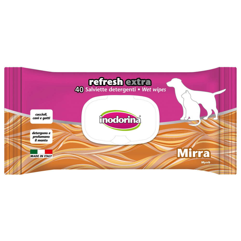 Servetele umede & extract de Smirna Inodorina 40 buc
