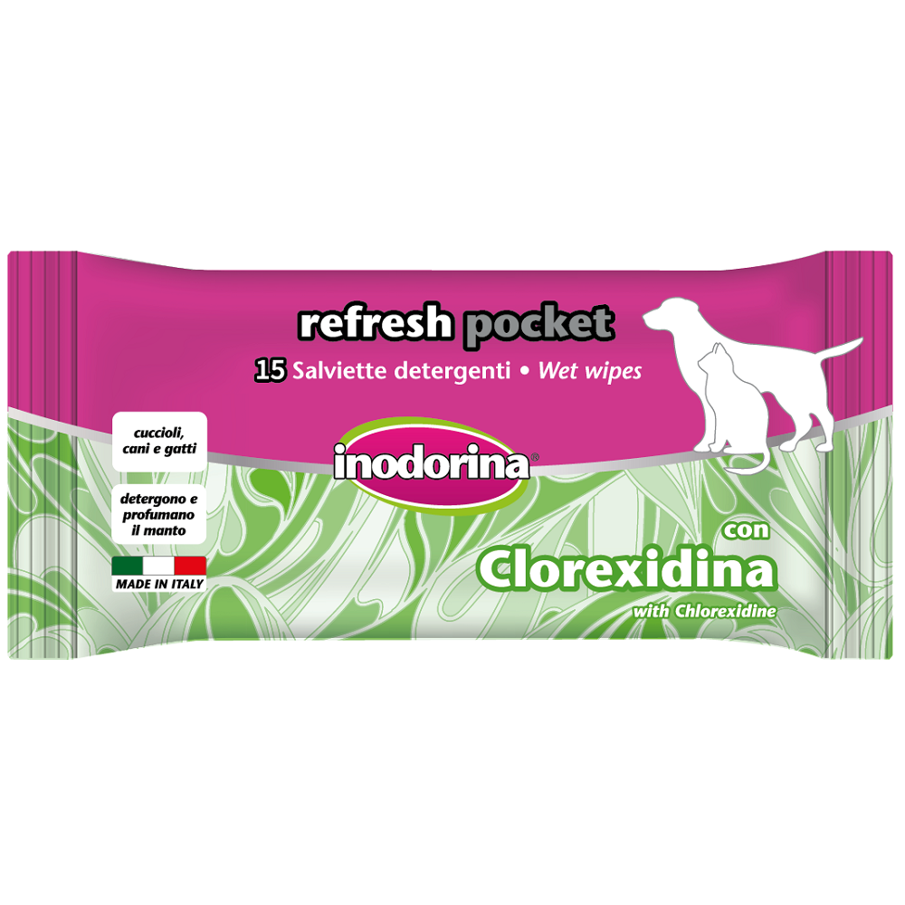 Servetele umede Inodorina Clorhrexidina 15 buc