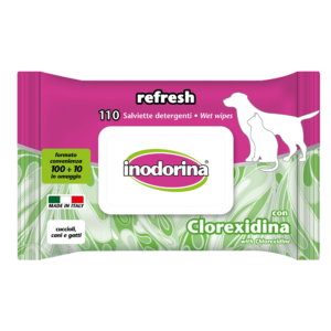 Servetele Umede Inodorina Clorhexidina pentru caini si pisici, 110 buc
