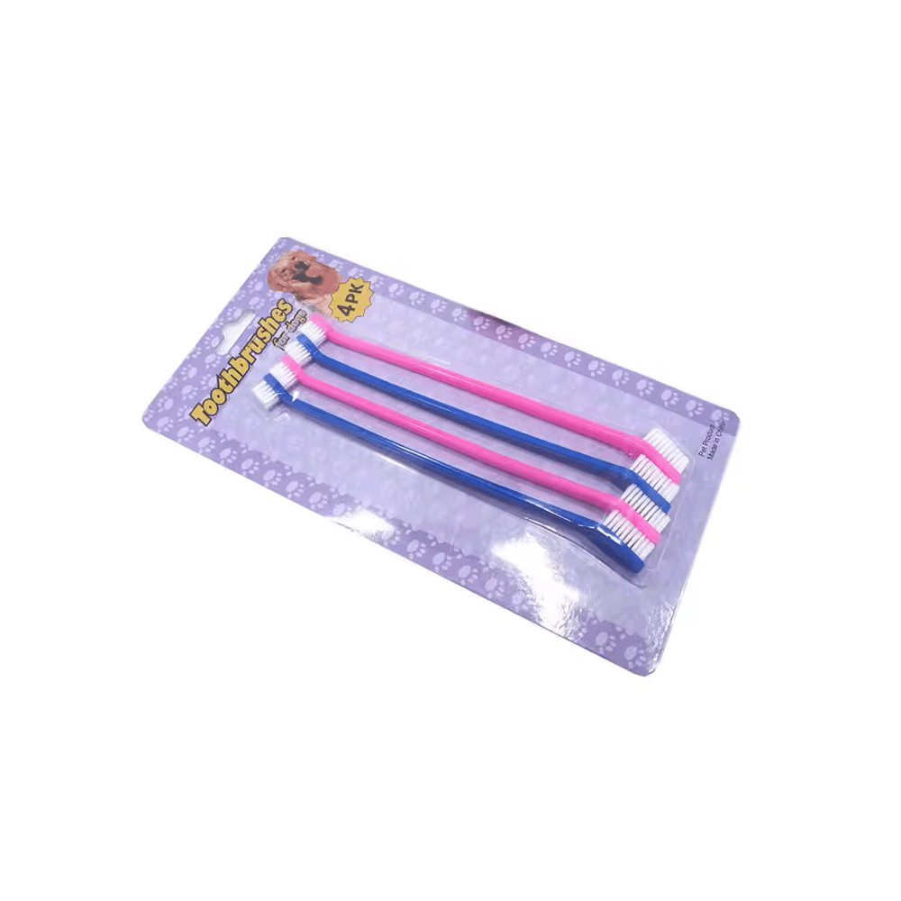 Set 4 periute de dinti pentru animale de companie