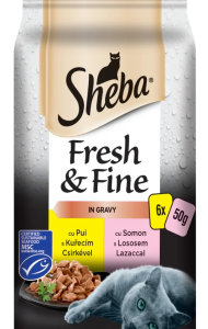 Sheba Minipouch Selectii De Pui/Somon 6 X 50 g