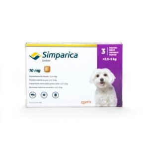 Antiparazitar extern pentru caini Simparica (2-5 kg), 1 tableta (10 mg)
