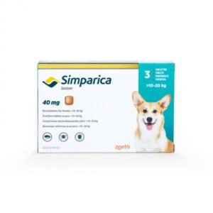 Antiparazitar extern pentru caini intre 10-20 kg Simparica, 1 tableta (40 mg)