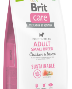 Brit Care Dog Sustainable Adult Small Breed Pui si Insecte - brit,1-kg