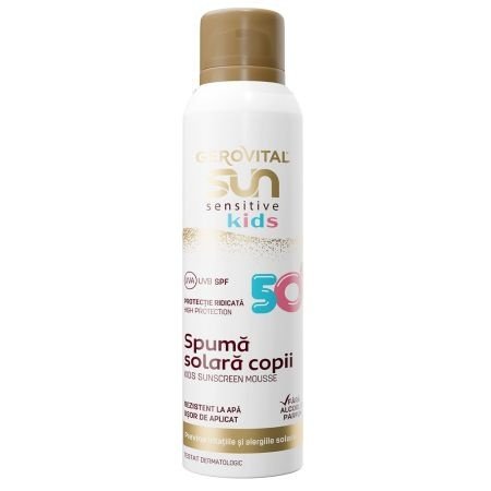 Spuma protectie solara copii SPF 50 Gerovital Sun Sensitive Kids 150 ml
