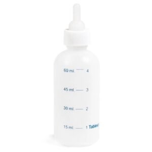Sticla cu biberon pentru caini si pisici, 60 ml