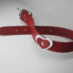Zgarda Caine Streetside Inima 2.0/45 cm Rosu Nr 2