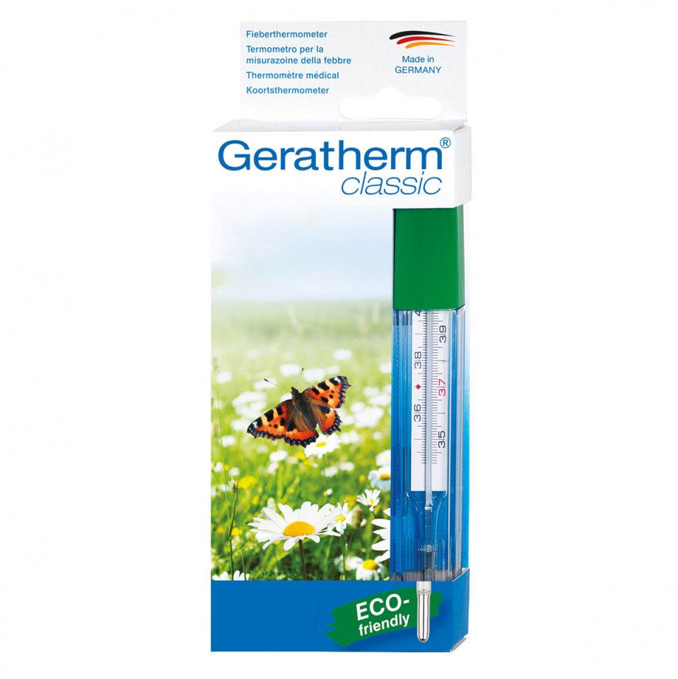 Termometru Classic fara mercur Geratherm – precis, sigur, garantat pe viata