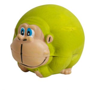 TOY1661 Jucarie urangutan din latex; Diametru 8.5 cm; Verde