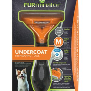 Trimmer profesional Furminator caini, blana lunga - M