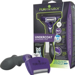 Trimmer profesional Furminator pisici, blana scurta - M-L