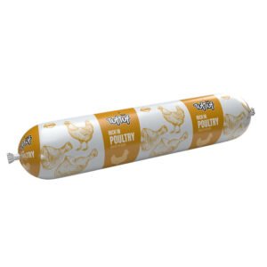 Tuf Tuf salam pentru câini, carne de pui: 900g, 70% carne
