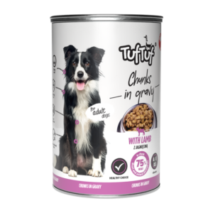 TUF TUF DOG -Hrana umeda CHUNKS cu MIEL- conserva 1250g