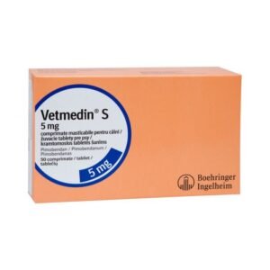 Tratament pentru insuficiena cardiaca congestiva la caini, VETMEDIN 10MG, 50 comprimate