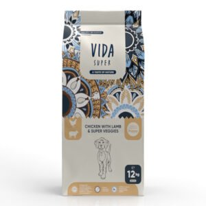 Vida Super hrană uscată pentru câini Puppy Medium & Large Breed: pui, miel și legume, 12 kg