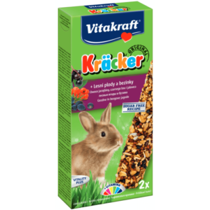 Batoane pentru iepuri Vitakraft cu fructe si soc 112 g