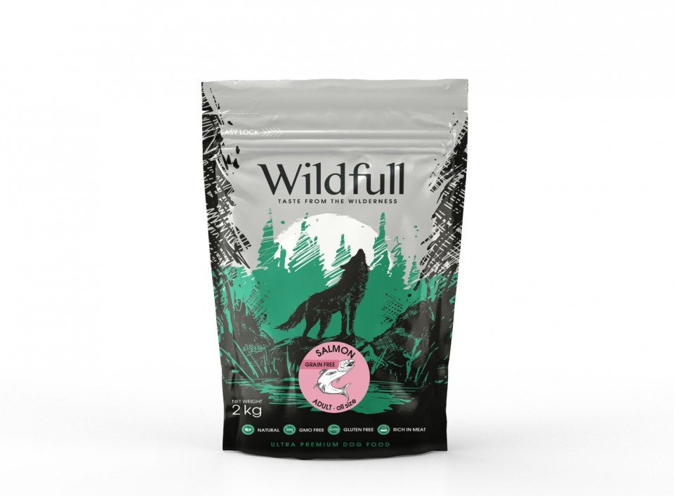 Wildfull Adult Mediu-Maxi - Hrana uscata ultra-premium - Somon - 2kg