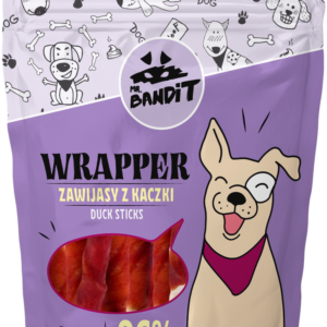 Recompense pentru caini Mr. Bandit WRAPPER XXXL, rata, 500g