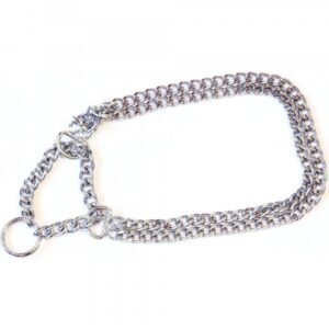 Zgarda caini, metalica, strangulanta, lungime 35 cm, grosime zale 2,5 mm