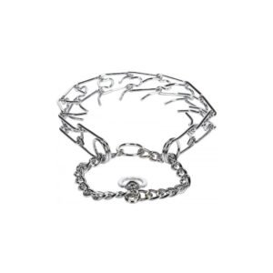 Zgarda metalica, argintie, ajustabila, 3 mm x 60 cm