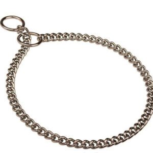 Zgarda dresaj zala scurta Sprenger, crom, rezistenta, 3 mm x 50 cm