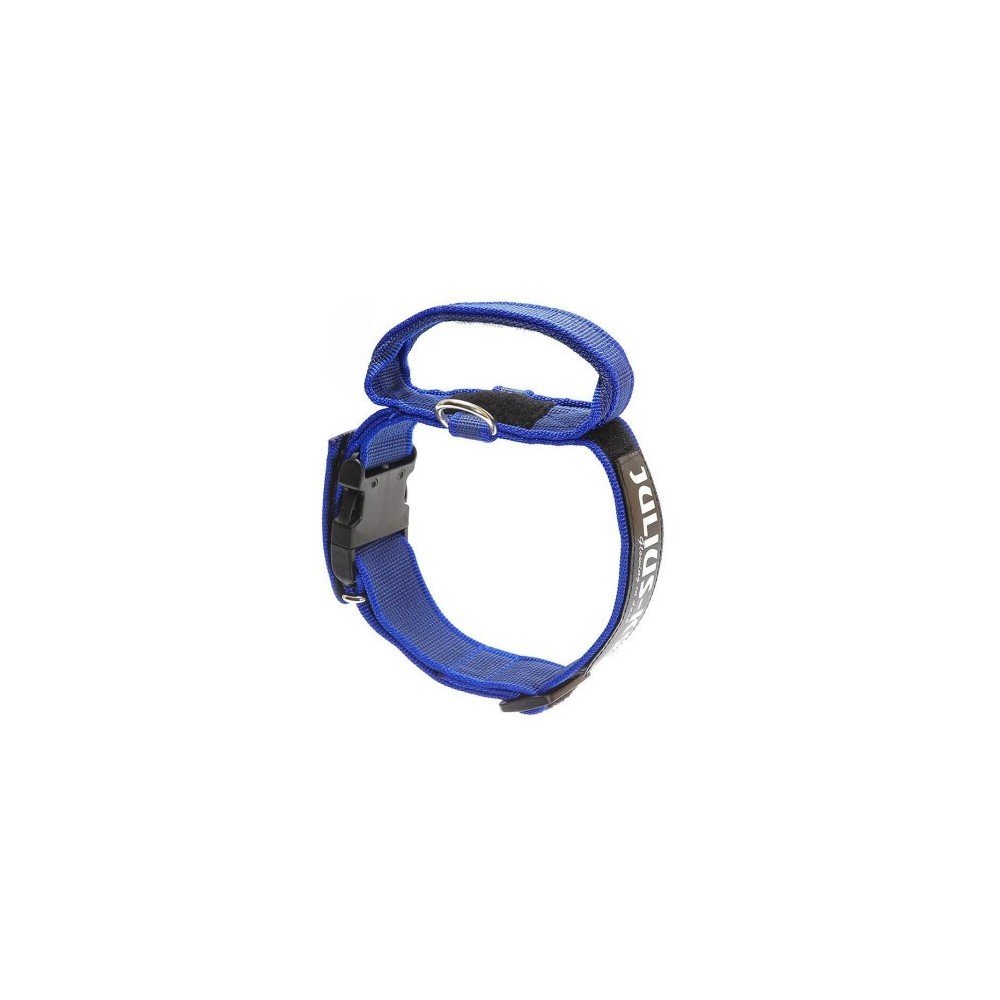Zgarda caini, rosie, reglabila, 5 cm x 47-67 cm