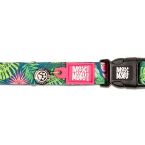 Zgarda cainii Max & Molly, tropical, reglabila, cu sistem Smart ID, 30-40 cm x 2 cm