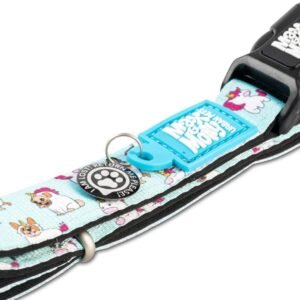 Zgarda cainii Max & Molly, multicolora, reglabila, cu sistem Smart ID, marime M