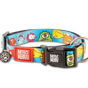 Zgarda cainii Max & Molly, multicolora, reglabila, cu sistem Smart ID, marime S
